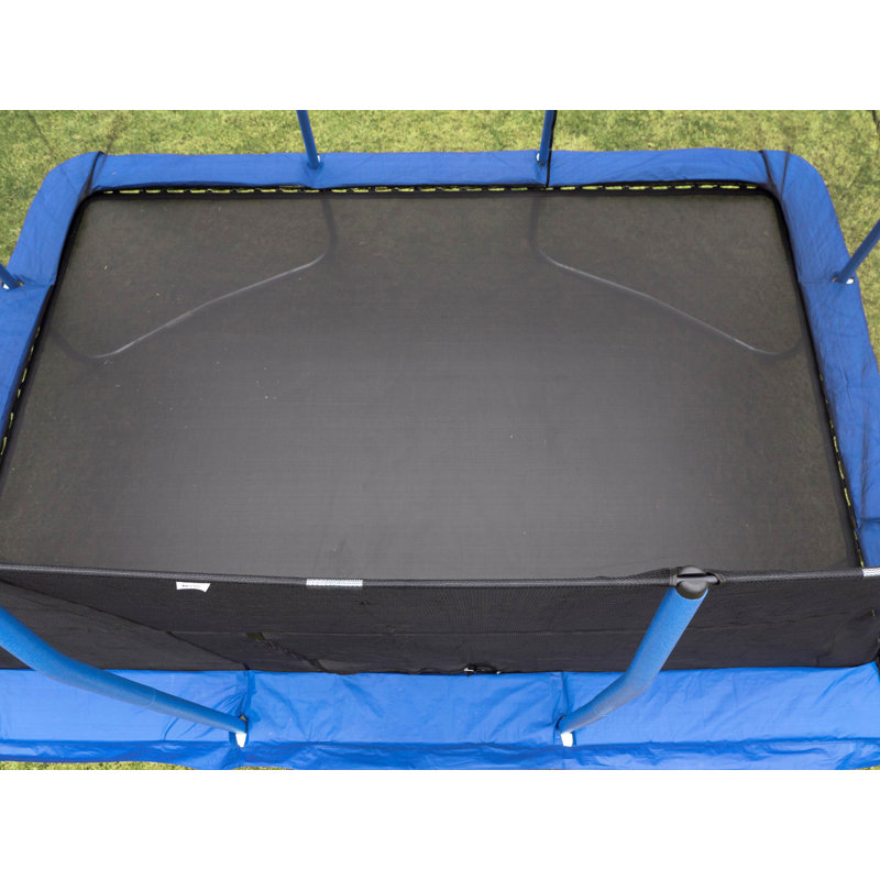 YJ USA Jumpking 10 X 14 Foot Rectangular Trampoline With Safety Net